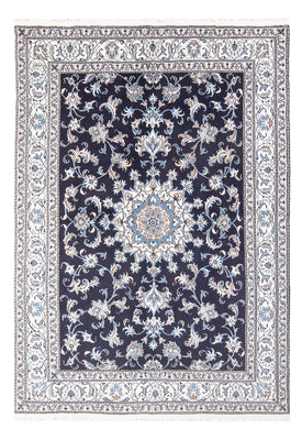 Tapis persan - Nain - 238 x 167 cm - bleu foncé