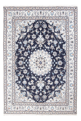 Tapis persan - Nain - 241 x 167 cm - bleu foncé