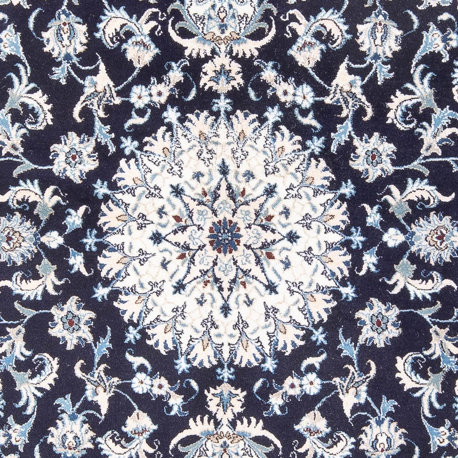Tapis persan - Nain - 249 x 166 cm - bleu foncé