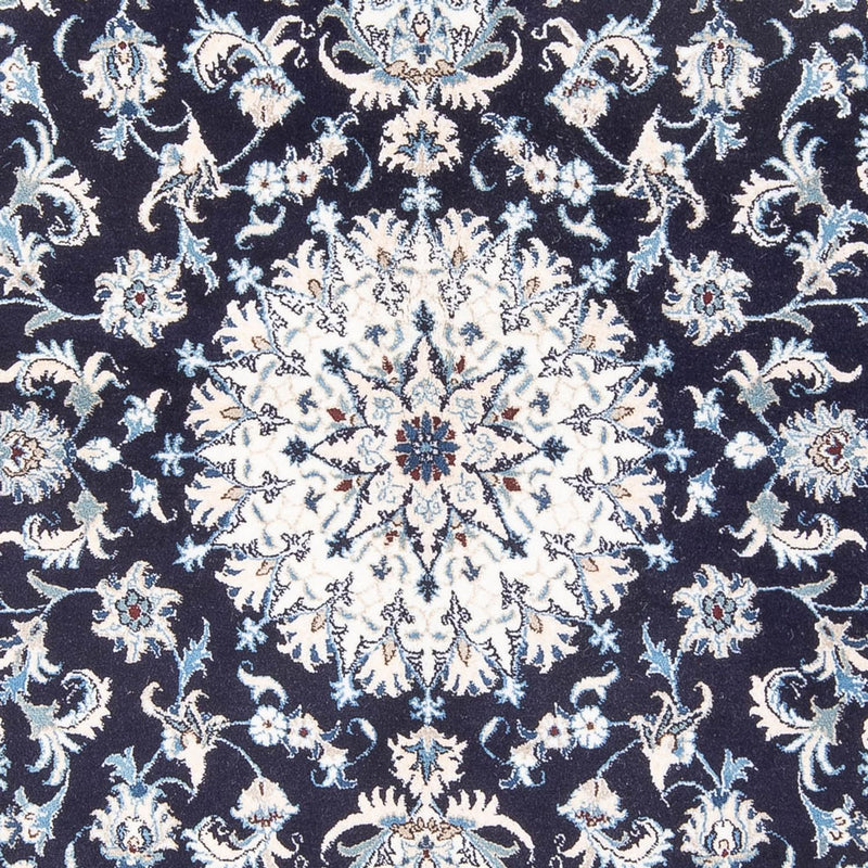 Tapis persan - Nain - 249 x 166 cm - bleu foncé