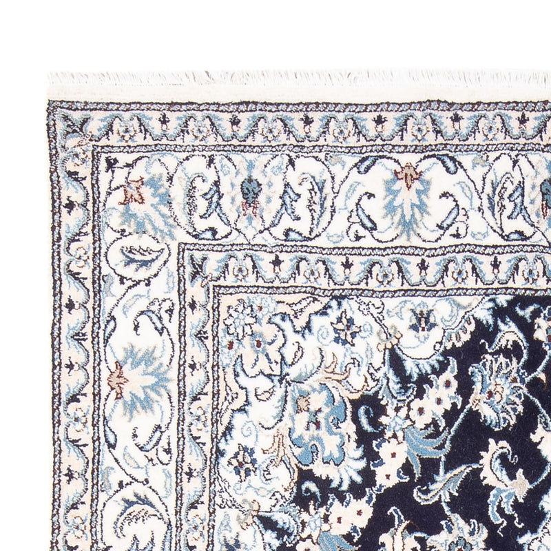 Tapis persan - Nain - 249 x 166 cm - bleu foncé