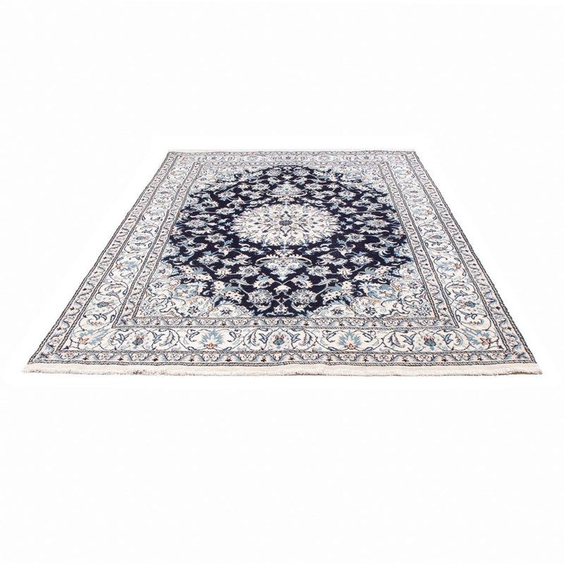 Tapis persan - Nain - 249 x 166 cm - bleu foncé