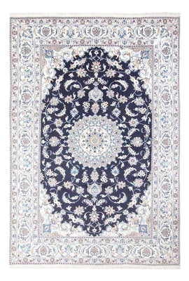 Tapis persan - Nain - 295 x 203 cm - bleu foncé