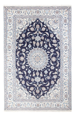 Tapis persan - Nain - 291 x 190 cm - bleu foncé