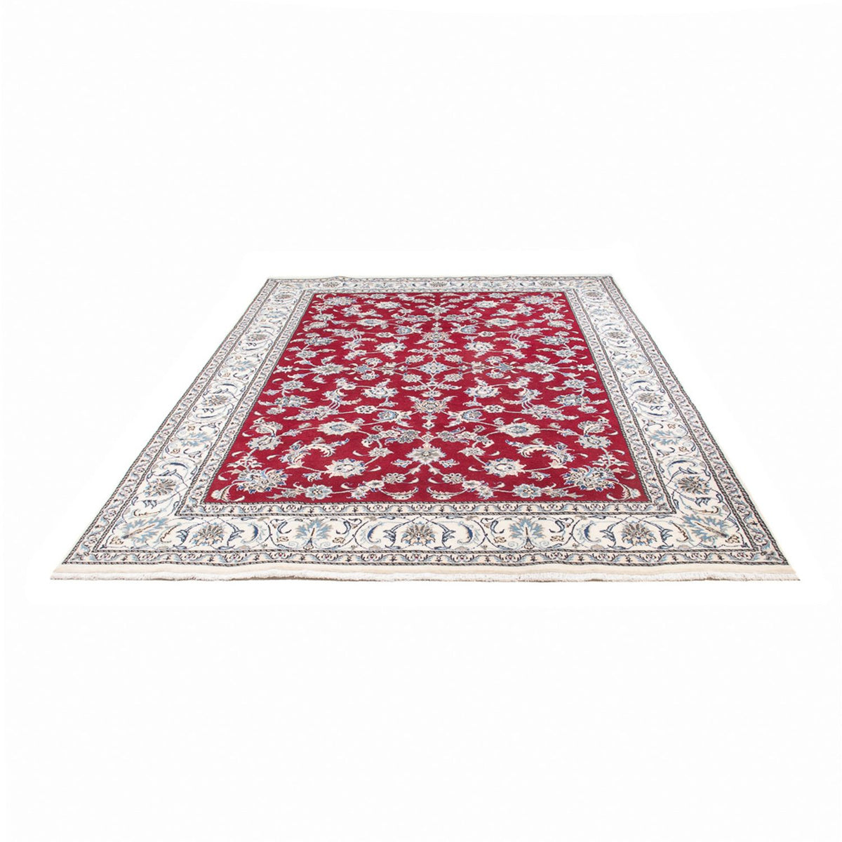 Tapis persan - Nain - 294 x 193 cm - rouge