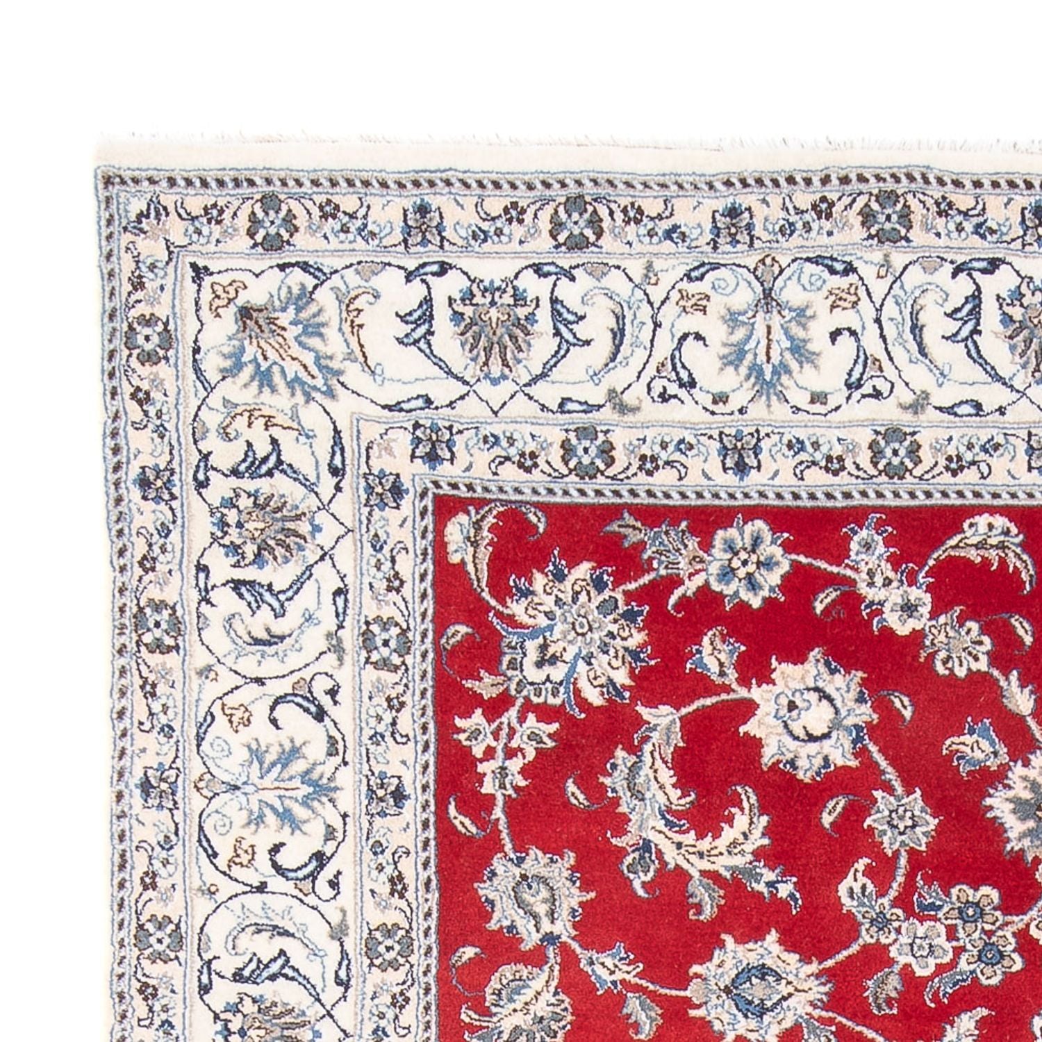 Tapis persan - Nain - 290 x 195 cm - rouge