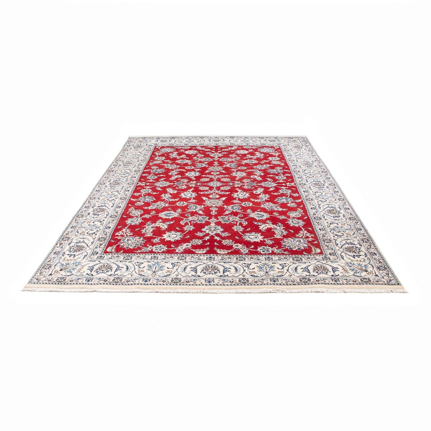 Tapis persan - Nain - 290 x 195 cm - rouge