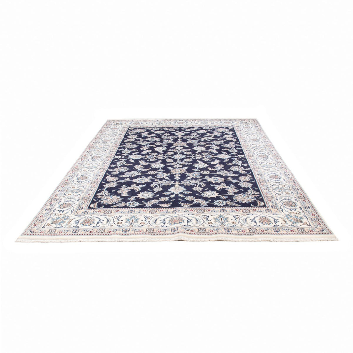 Tapis persan - Nain - 293 x 197 cm - bleu foncé