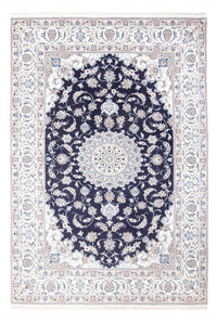 Tapis persan - Nain - 298 x 195 cm - bleu foncé