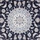 Tapis persan - Nain - 295 x 191 cm - bleu foncé