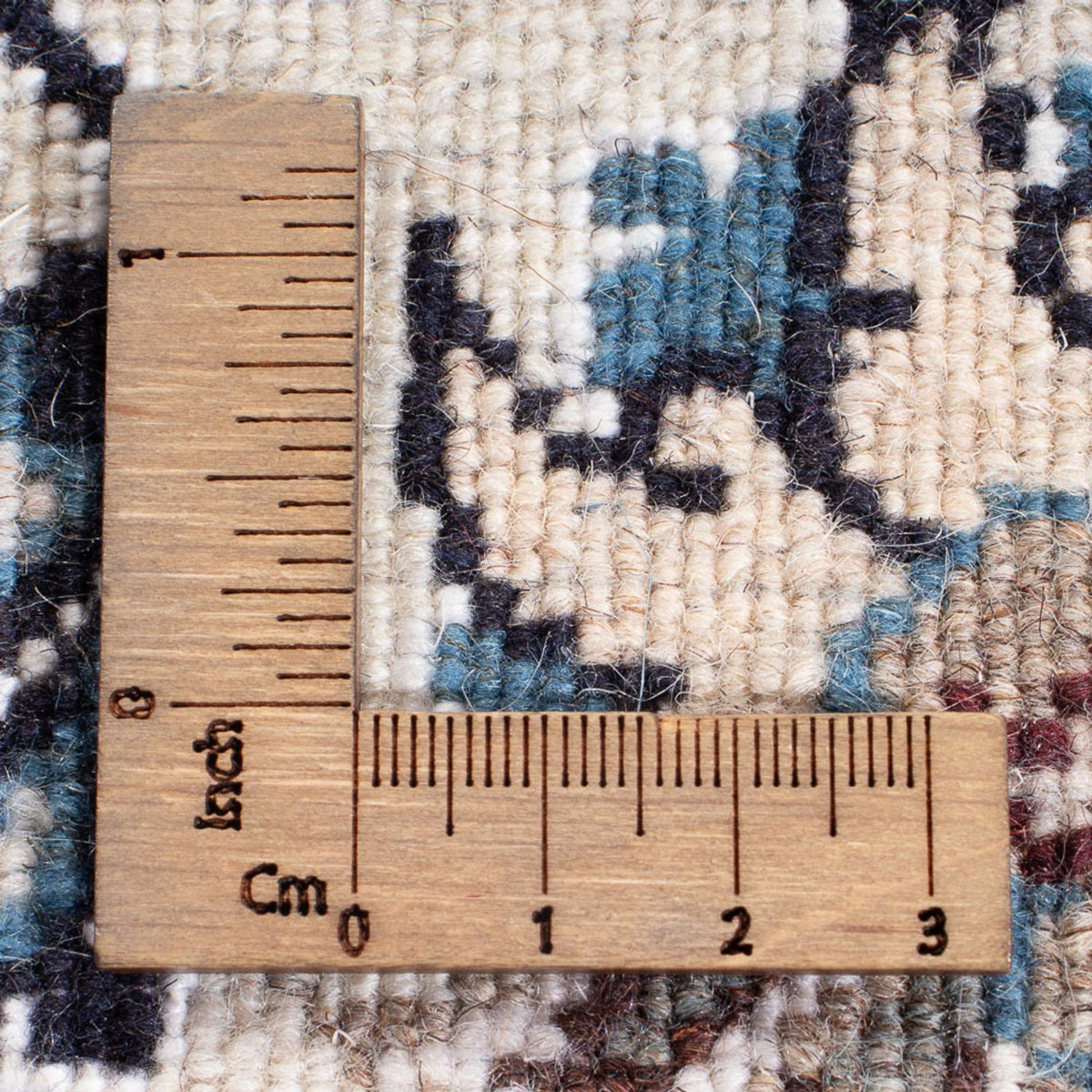 Tapis persan - Nain - 295 x 191 cm - bleu foncé