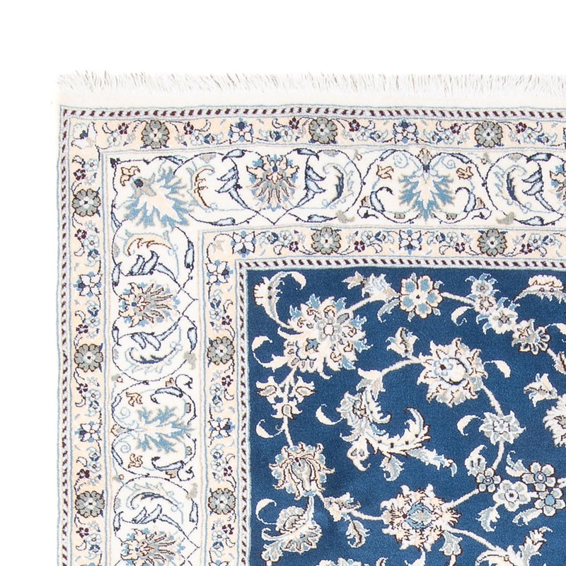 Tapis persan - Nain - 296 x 196 cm - bleu