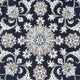 Perserteppich - Nain rund  - 150 x 150 cm - dunkelblau