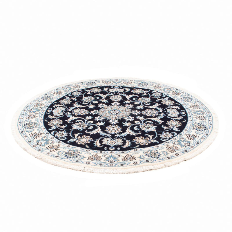 Perserteppich - Nain rund  - 150 x 150 cm - dunkelblau