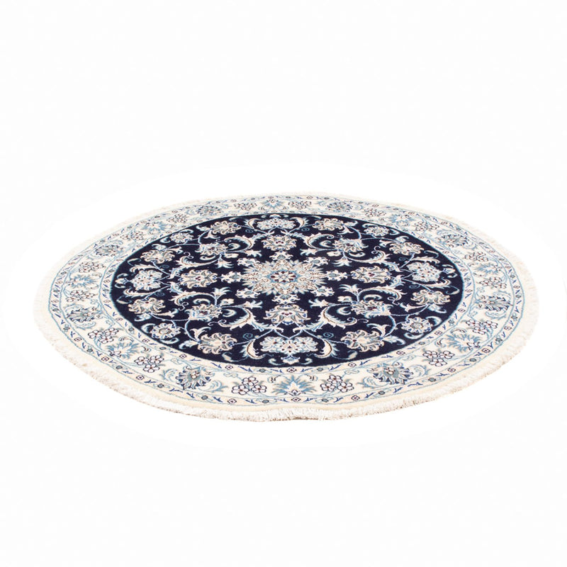 Perserteppich - Nain rund  - 150 x 150 cm - dunkelblau