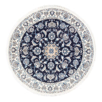 Tapis persan - Nain ronde  - 150 x 150 cm - bleu foncé