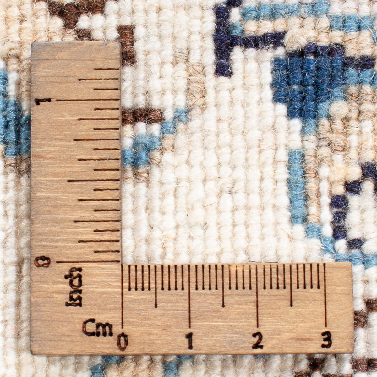 Tapis persan - Nain ronde  - 150 x 150 cm - bleu foncé