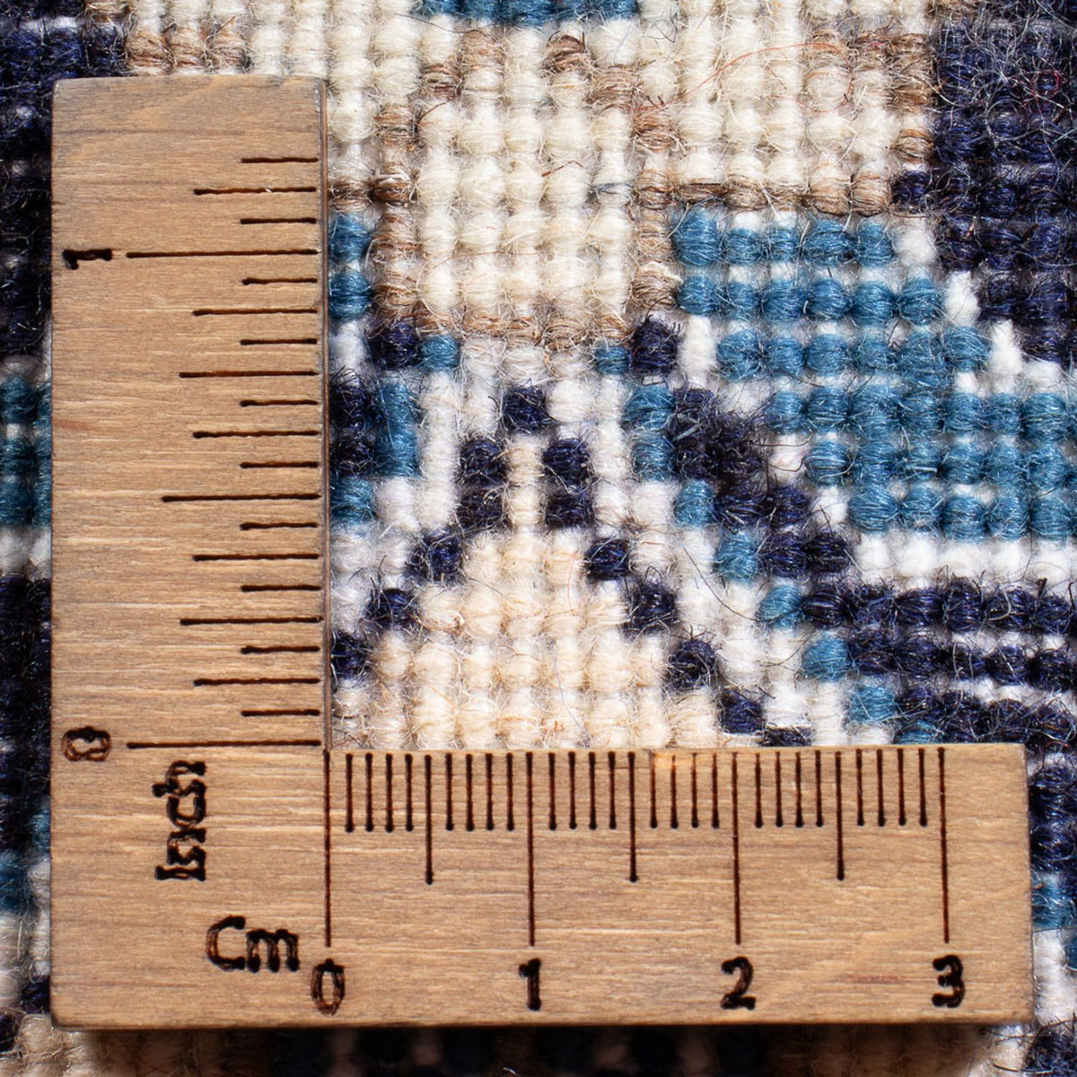 Tapis persan - Nain - Royal - 90 x 60 cm - bleu foncé