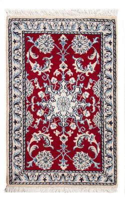 Tapis persan - Nain - Royal - 90 x 60 cm - rouge