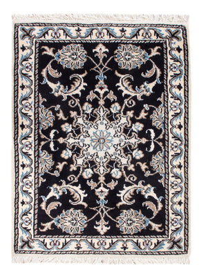 Tapis persan - Nain - Royal - 90 x 60 cm - bleu foncé