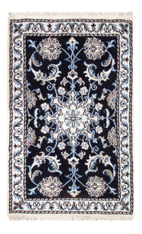 Tapis persan - Nain - Royal - 90 x 60 cm - bleu foncé