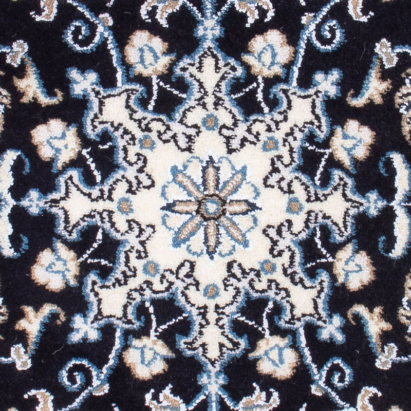 Tapis persan - Nain - Royal - 90 x 60 cm - bleu foncé