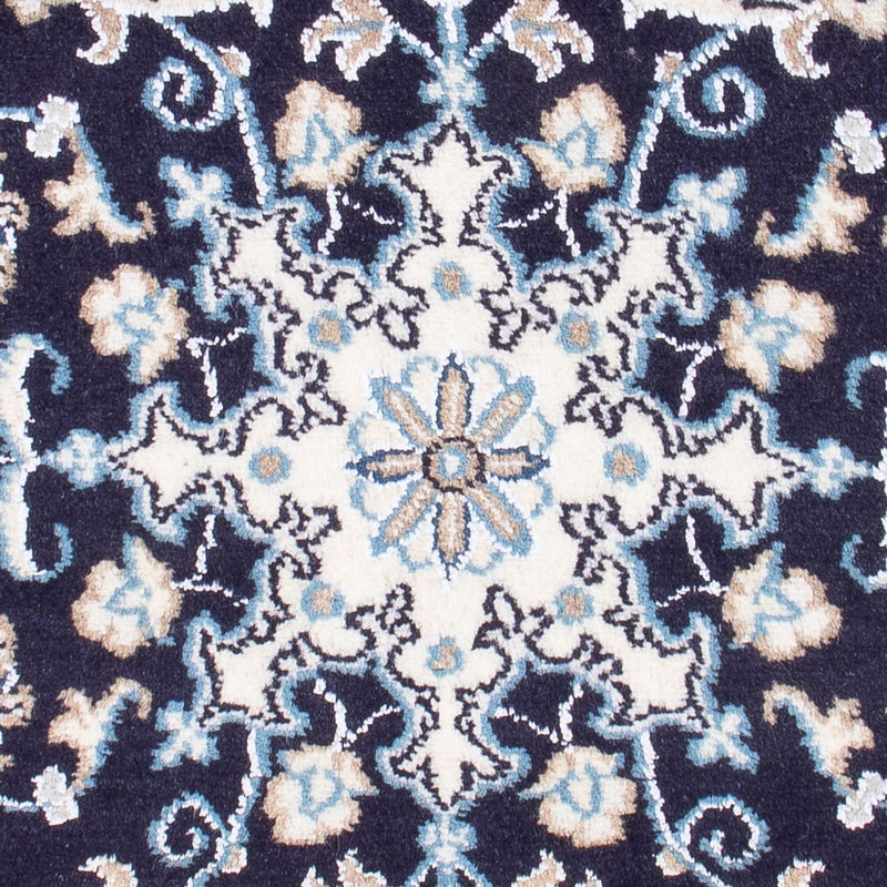 Tapis persan - Nain - Royal - 90 x 60 cm - bleu foncé