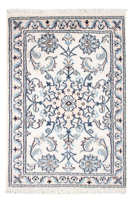 Tapis persan - Nain - Royal - 90 x 60 cm - crème