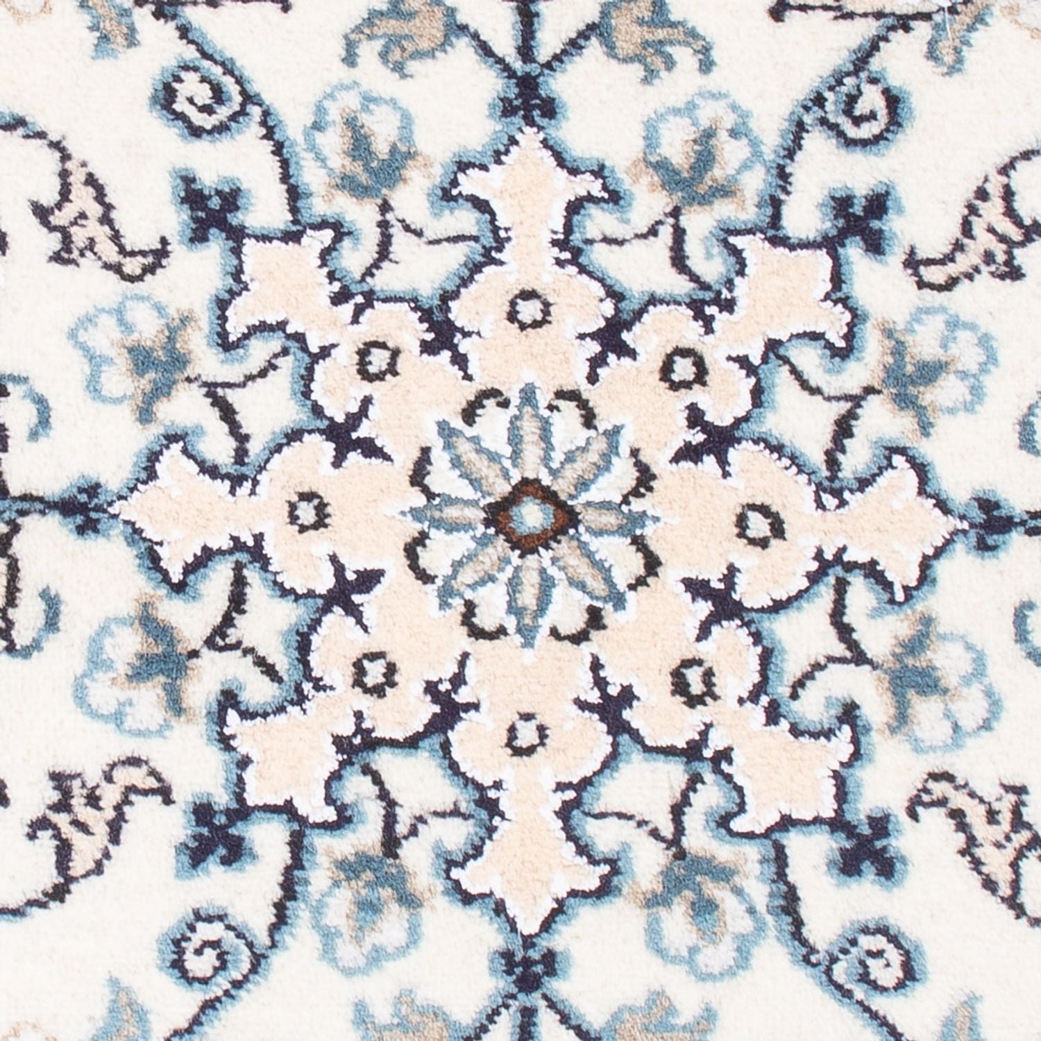 Tapis persan - Nain - Royal - 90 x 60 cm - crème