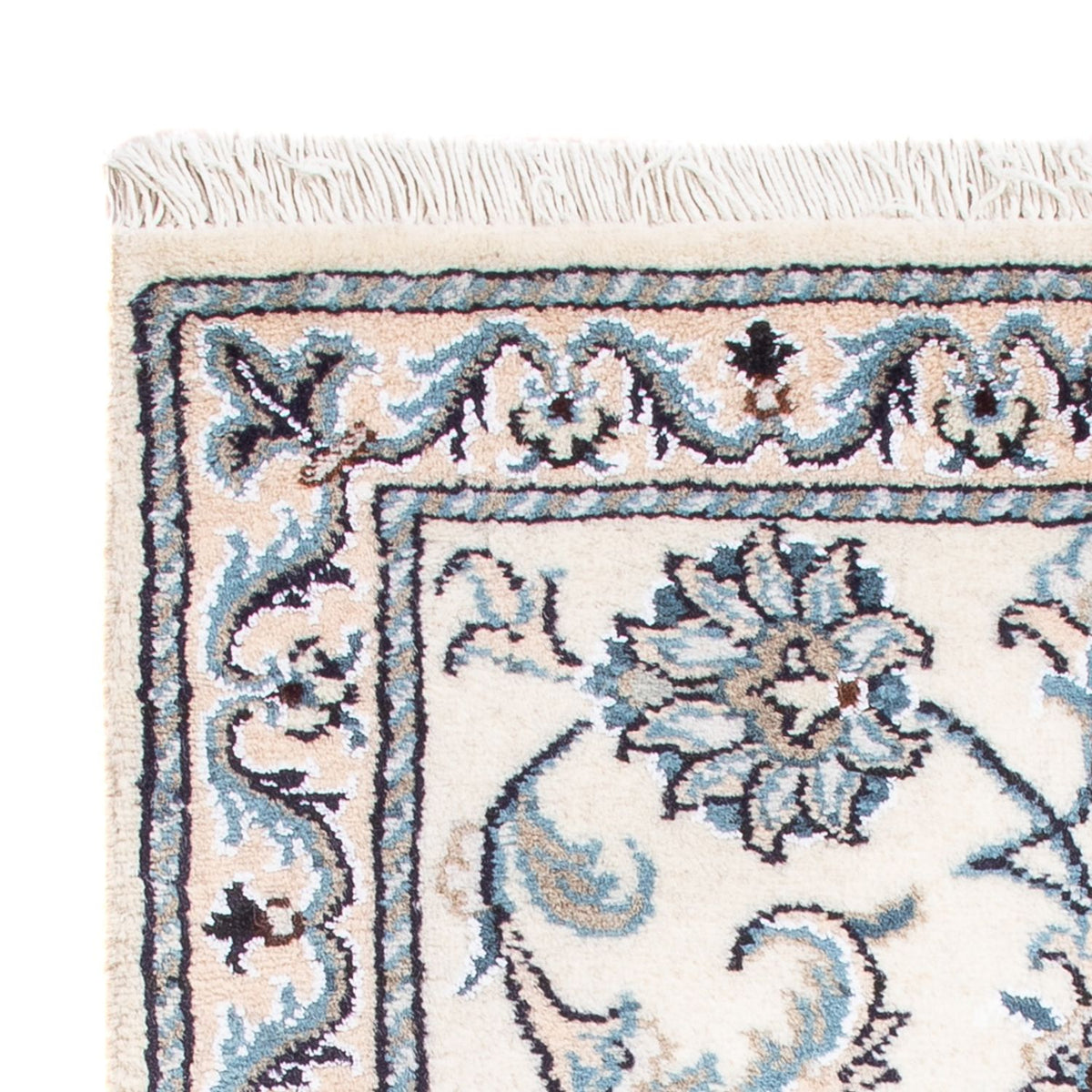 Tapis persan - Nain - Royal - 90 x 60 cm - crème