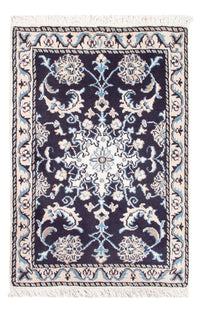 Tapis persan - Nain - Royal - 90 x 60 cm - bleu foncé