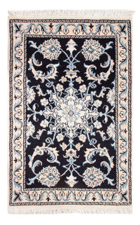 Tapis persan - Nain - Royal - 90 x 60 cm - bleu foncé