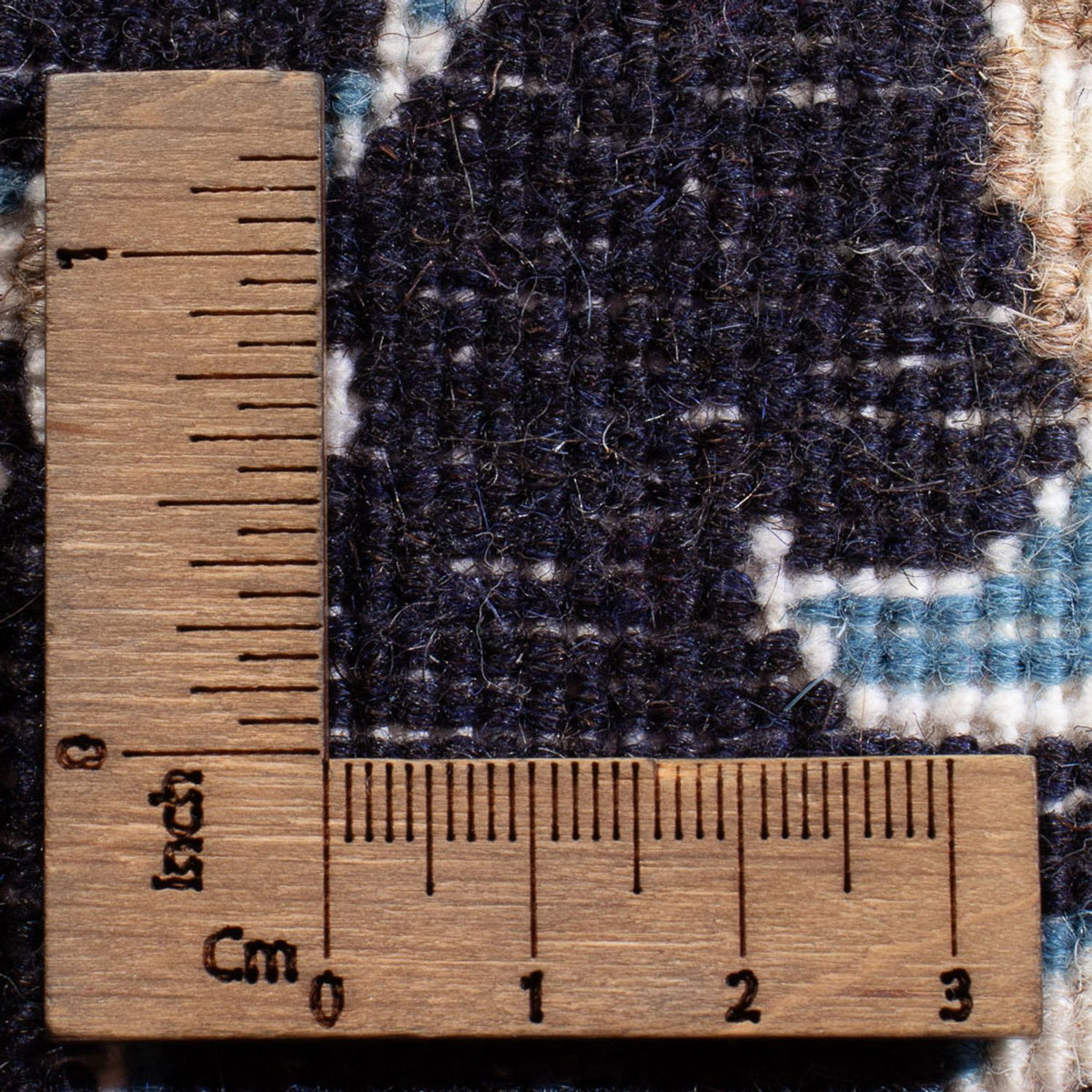 Tapis persan - Nain - Royal - 90 x 60 cm - bleu foncé