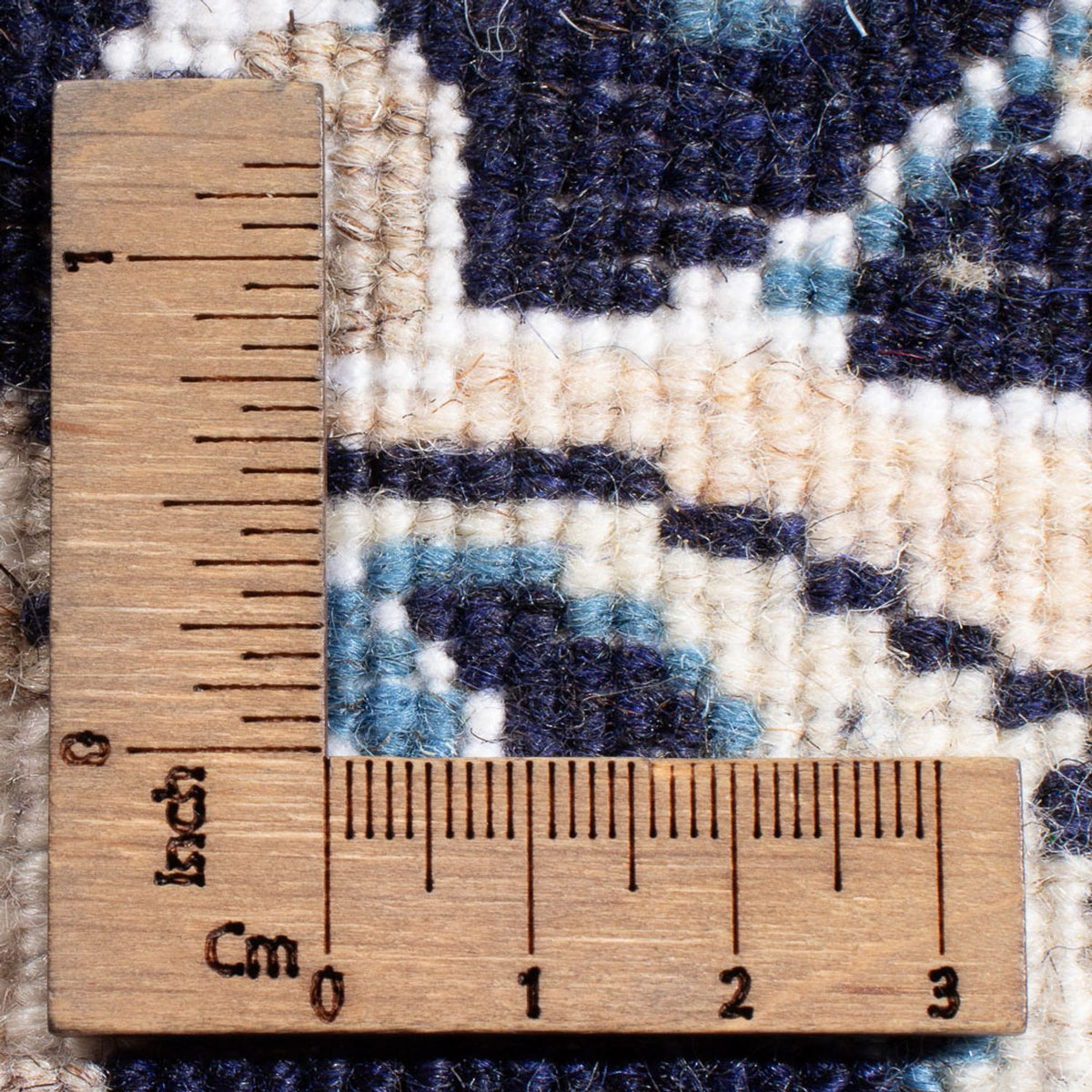 Tapis persan - Nain - Royal - 90 x 60 cm - bleu foncé