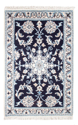 Tapis persan - Nain - Royal - 90 x 60 cm - bleu foncé
