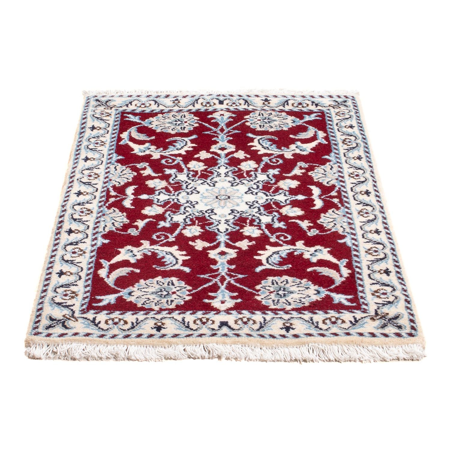 Tapis persan - Nain - Royal - 90 x 60 cm - rouge