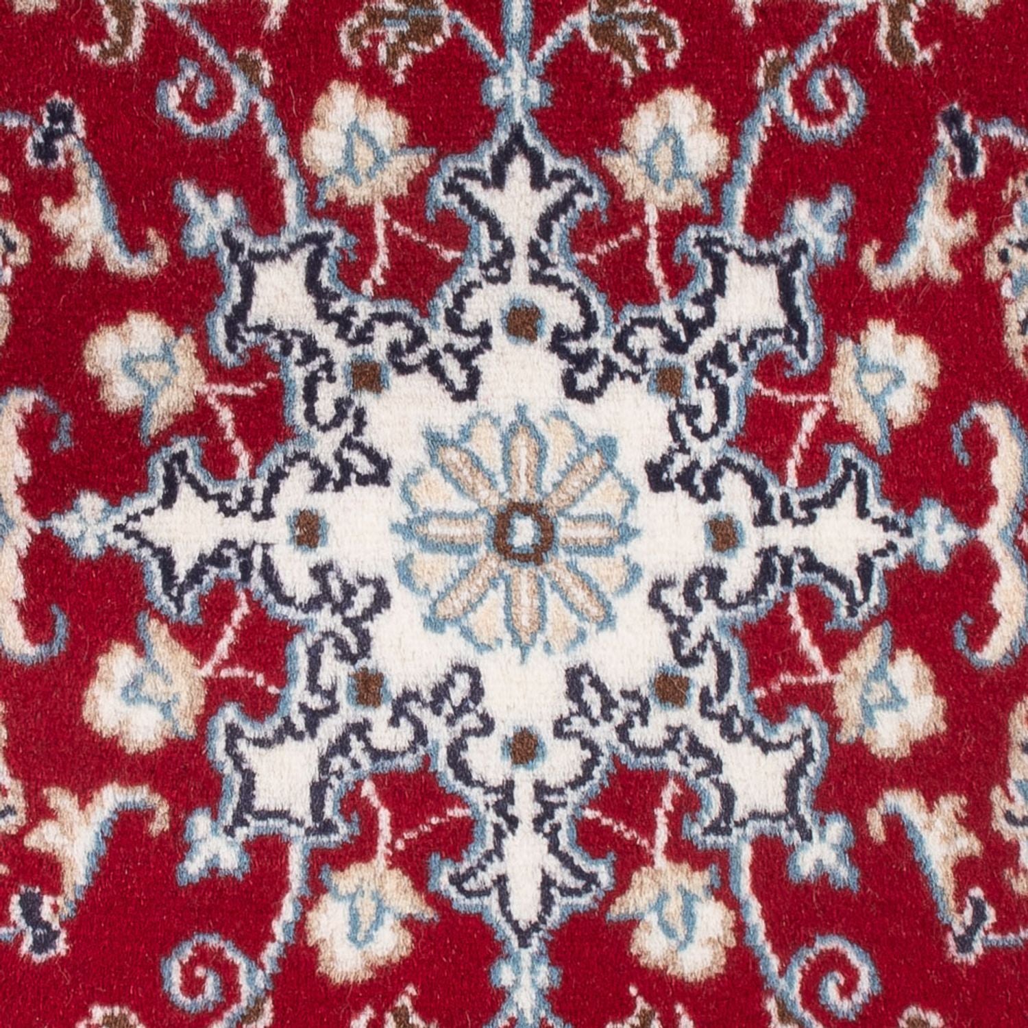 Tapis persan - Nain - Royal - 90 x 60 cm - rouge