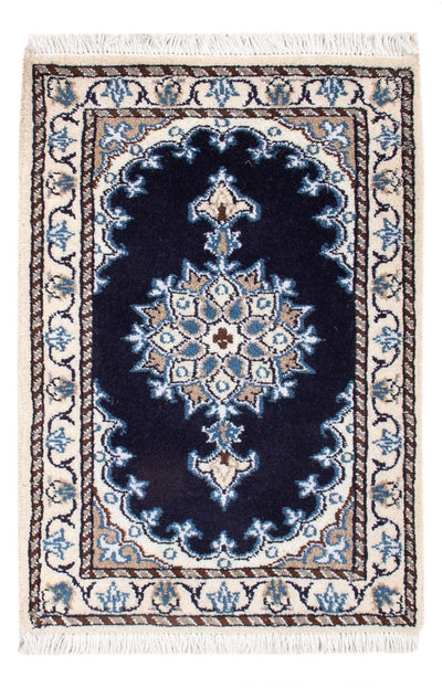 Tapis de Nain - 9La Tapis 40x60cm - Tapis persan - bleu foncé