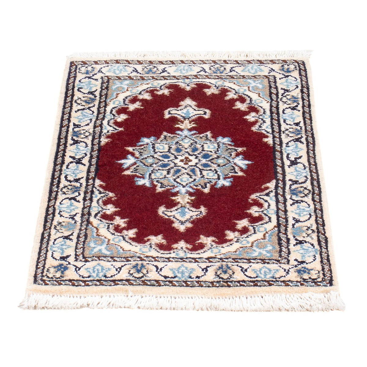Tapis persan - Nain - Royal - 60 x 40 cm - rouge