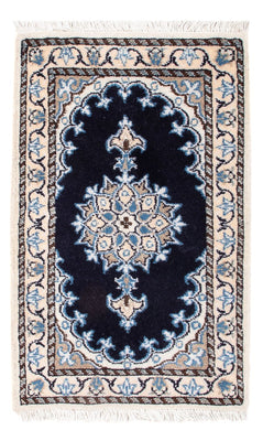Tapis persan - Nain - Royal - 60 x 40 cm - bleu foncé