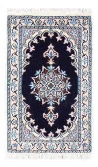 Tapis persan - Nain - Royal - 60 x 40 cm - bleu foncé