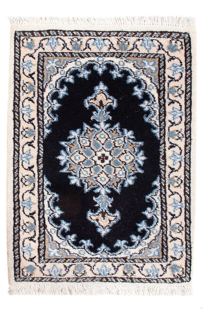 Tapis de Nain - 9La Tapis 40x60cm - Tapis persan - bleu foncé