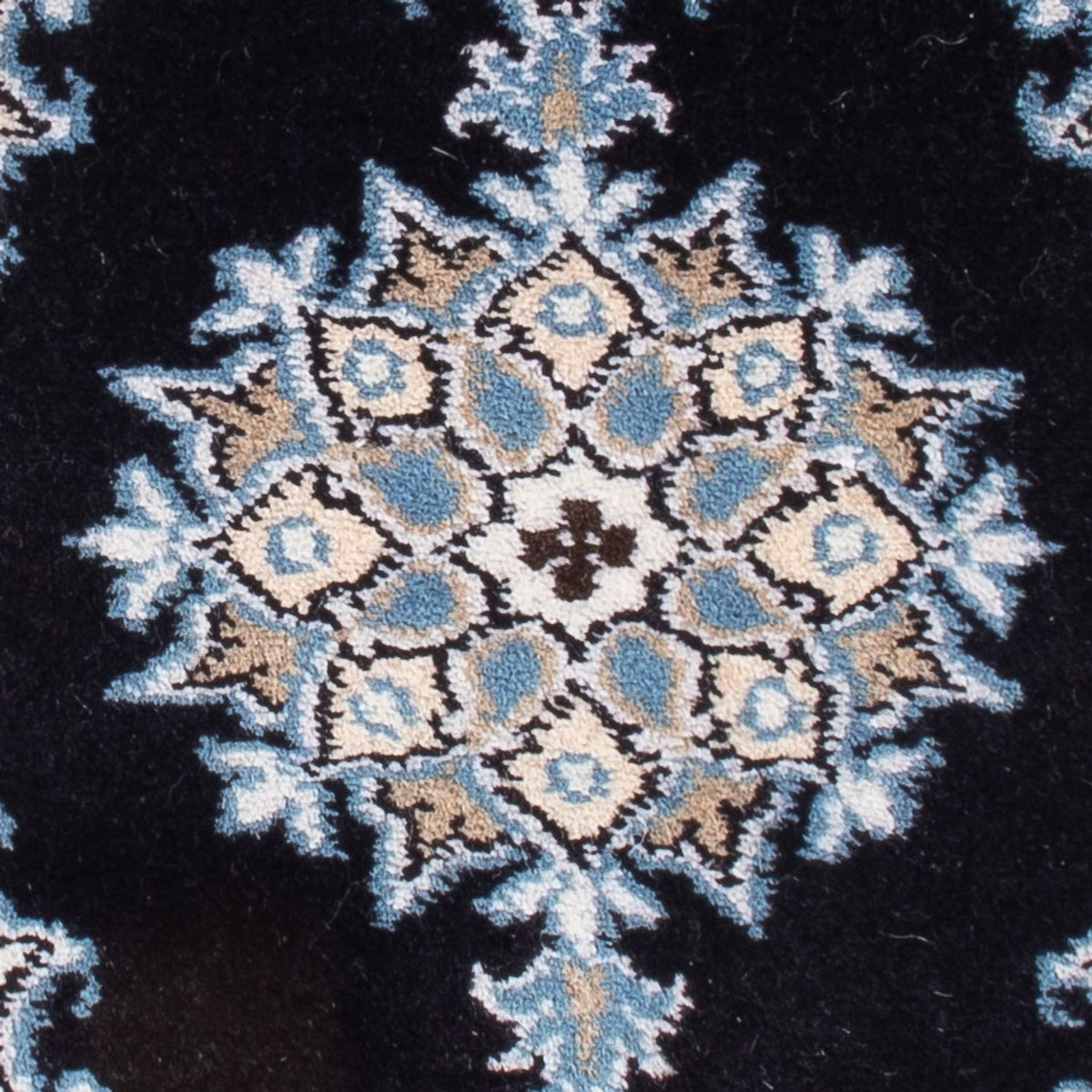 Tapis persan - Nain - Royal - 60 x 40 cm - bleu foncé