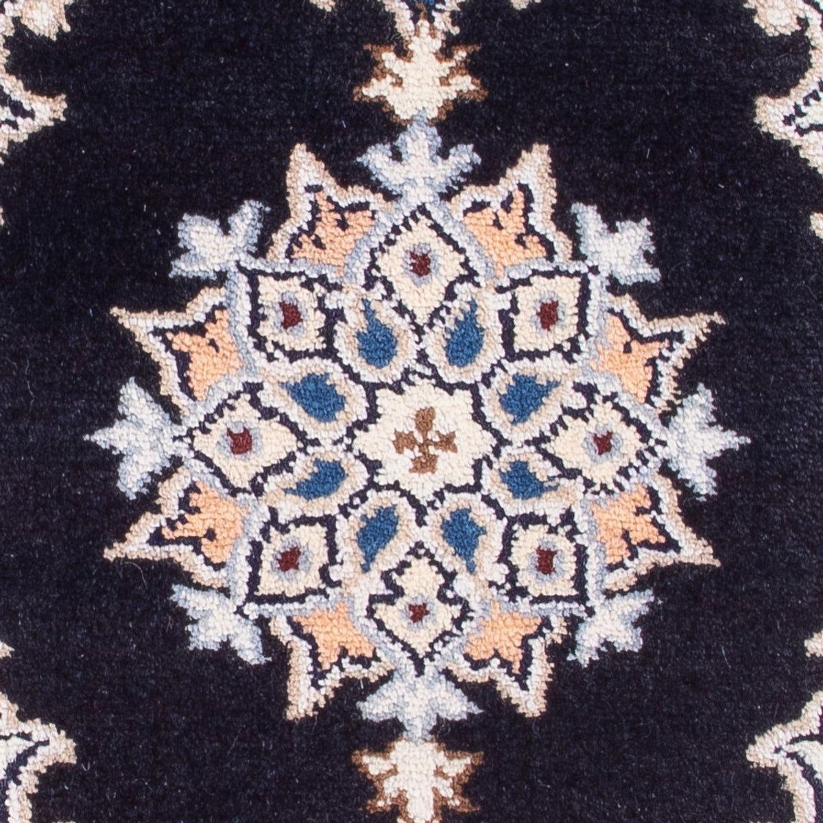 Tapis persan - Nain - Royal - 60 x 40 cm - bleu foncé