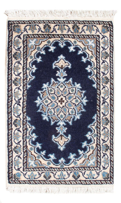 Tapis de Nain - 9La Tapis 40x60cm - Tapis persan - bleu foncé
