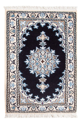Tapis persan - Nain - Royal - 60 x 40 cm - bleu foncé