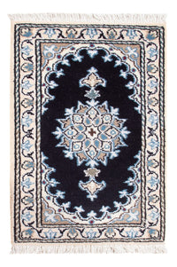 Tapis persan - Nain - Royal - 60 x 40 cm - bleu foncé