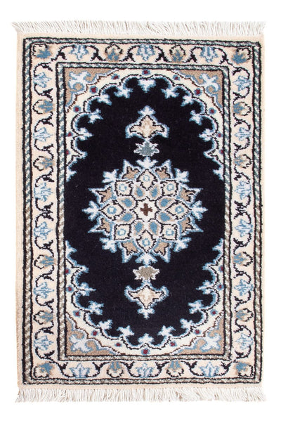 Tapis de Nain - 9La Tapis 40x60cm - Tapis persan - bleu foncé