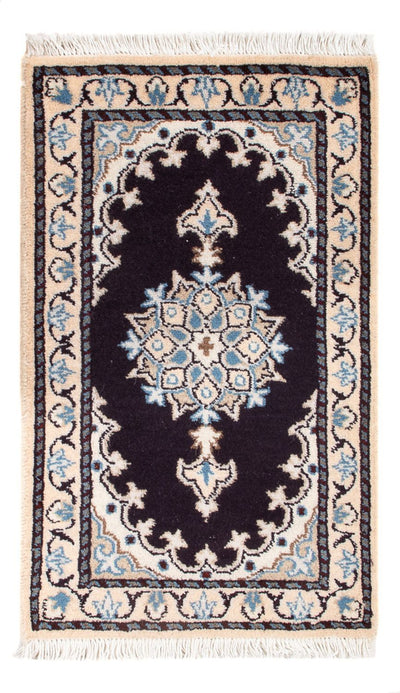 Tapis de Nain - 9La Tapis 40x60cm - Tapis persan - bleu foncé