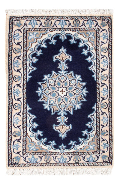 Tapis de Nain - 9La Tapis 40x60cm - Tapis persan - bleu foncé